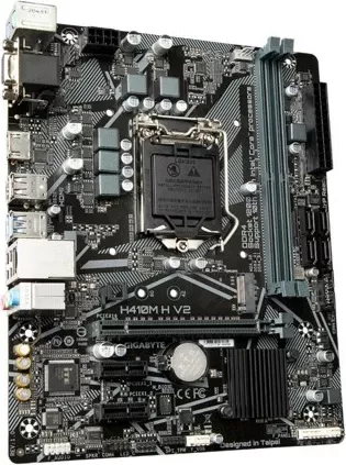 Pllakë amë Gigabyte H410M H V2, Socket LGA 1200, ATX, bronzë