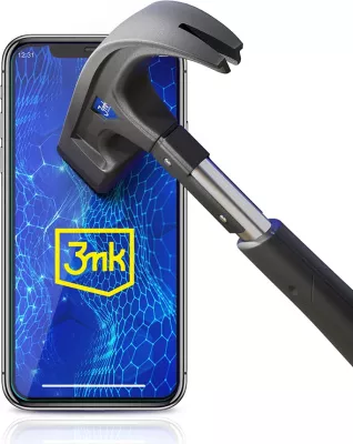 Xham mbrojtës 3mk HardGlass Max Lite për iPhone X, i zi