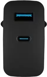 Karikues Natec Ribera GaN 45W me USB-A dhe USB-C në ngjyrë të zezë