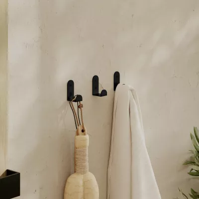 Varëse muri Wallity, metalike, një copë, e zezë