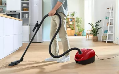 Fshesë me korrent Bosch Serie 4 BGD38RD1H, 600 W, Drum, 4 L, e kuqe