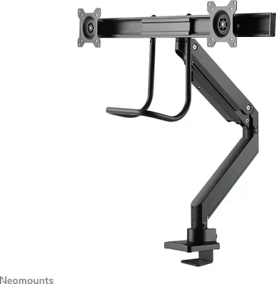 Krah monitori Neomounts NM-D775DXBLACK, për 2 ekrane, 32 inç, kapëse/gromet, i zi
