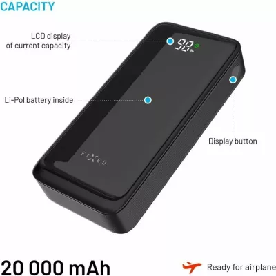 Powerbank Fixed Zen2 20 20000mAh PD 20W, e zezë