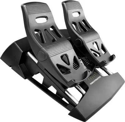 Pedale rudder fluturimi Thrustmaster TFRP, USB/RJ12, për PC/PS4/Xbox