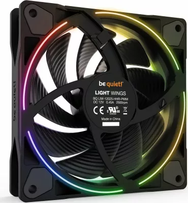 Ventilator PC be quiet! Light Wings BL073 120mm PWM High-Speed ARGB 2500rpm, i zi, 1 copë
