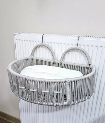 Shtrat për kafshë shtëpiake Hanah Home, Peti, krem