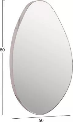 Pasqyrë muri DROP FH4488.05 kornizë MDF ngjyrë mermeri të bardhë 50x80H cm.