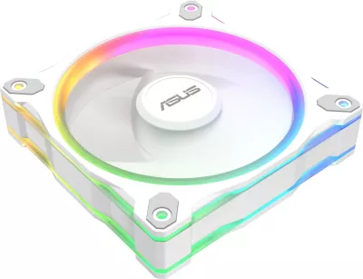 Set ventilatorë ASUS Prime MR120 Fan ARGB, 12 cm, për kasë, Bardhë, 3 copë