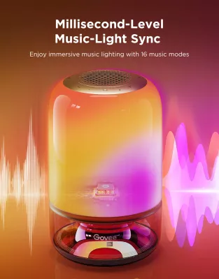 Lampë tavoline Govee Table Lamp 2 Pro x Sound by JBL, RGB, me bateri 5200 mAh