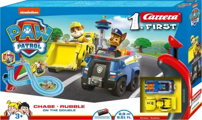 Set garash Carrera First PAW PATROL, 2.9m, me telekomandë, shumëngjyrësh