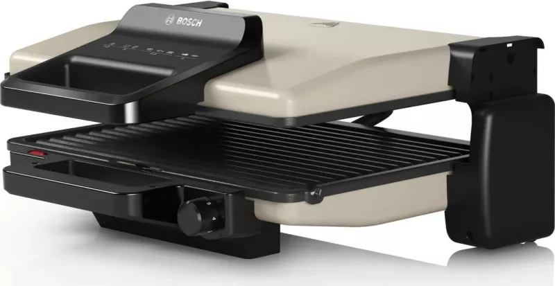 Grill kontakti Bosch TCG3302, 2000W, argjendtë