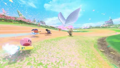 Lojë Nintendo Kirby Air Riders për Switch 2, EN (US) me subtitra PL, PEGI 7