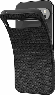Mbështjellës Spigen Liquid Air për Google Pixel 9 Pro XL, i zi