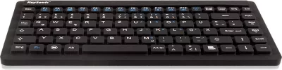 Tastierë mini KeySonic KSK-3230IN, me kabllo USB, QWERTZ, e zezë