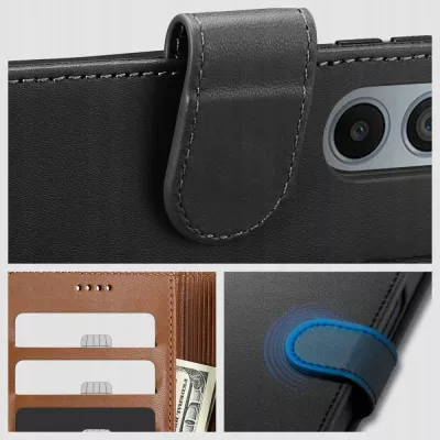 Mbështjellës portofol Tech-Protect për Samsung Galaxy A35 5G, eko-lëkurë, i zi