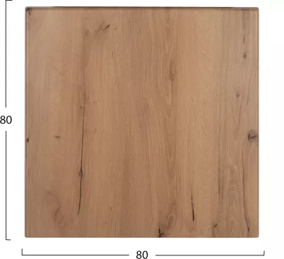 Sipërfaqe tavoline katrore, ngjyrë natyrale, FH5231.14, 80x80cm