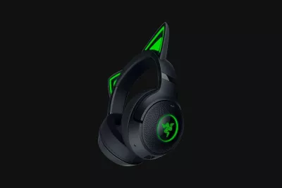 Kufje Razer Kraken Kitty V2 BT, wireless, LED, gaming, të zeza