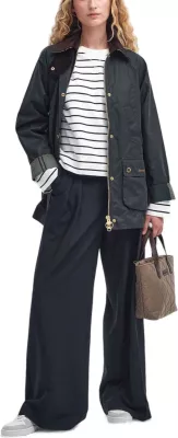 Jakne për femra Barbour Modern Beadnell Wax LWX1402, kafe e errët [Madhësia: 10]