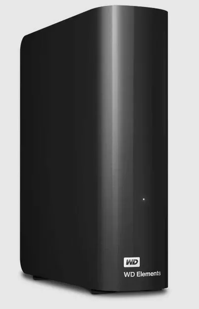 Hard disk Western Digital Elements Desktop, 20 TB, 2.0/3.2 Gen 1, Ngjyrë e zezë