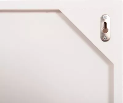 Panel dekorativ për mur, seri Santorini, MDF, ngjyrë e bardhë e zbehtë, FH4510, 60x4x80 cm