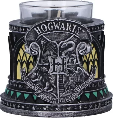 Mbajtëse qiriu NEMESIS NOW Harry Potter Slytherin Tea Light 8 cm, e zezë/jeshile