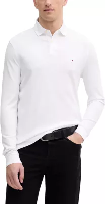 Maicë polo me mëngë të gjata për meshkuj Tommy Hilfiger 1985 Regular LS MW0MW20183, e bardhë [Madhësia: XXL]