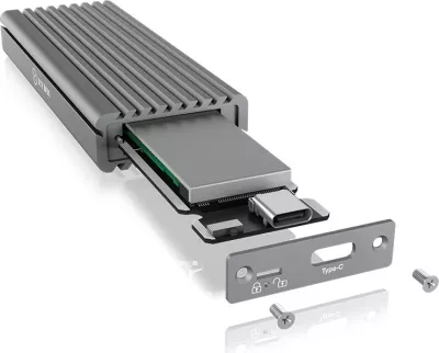 Kasë SSD ICY BOX IB-1817M-C31, M.2, PCI Express 3.0, 10 Gbit/s, USB lidhje, Gri