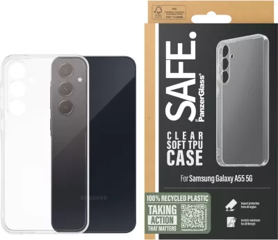 Mbështjellës PanzerGlass për Samsung A55 5G, transparent