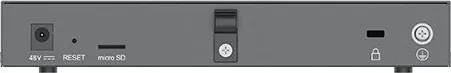 Switch Grandstream GCC6010 UC PoE, 5+2P, e zezë, argjend