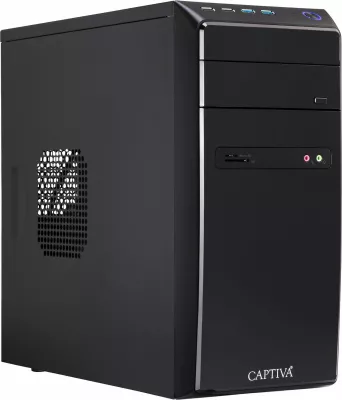 Kompjuter Captiva Power Starter PC R64-145, Ryzen 5 5600G, 32GB RAM, 1TB SSD, e zezë