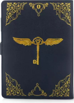 Fletore Pyramid International Harry Potter Alohomora A5, hardcover, e vijëzuar, me kyç me kod, 120 fletë, blu e errët