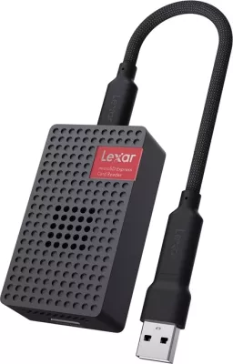 Lexues kartelash Lexar RW540 LRW540U-RNHNG microSD Express USB 3.2 Gen 2, i zi, me kabllo USB-C dhe adaptor USB-A