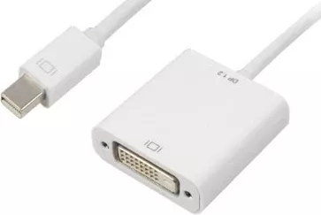 Adapter kabllo Sharkoon mini DisplayPort në DVI, 15cm, bardhë