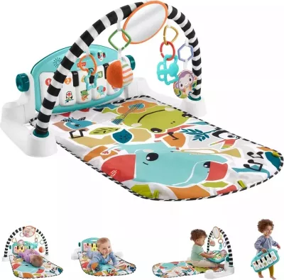 Tapet edukativ me piano Mattel Fisher Price HWY57, shumëngjyrësh