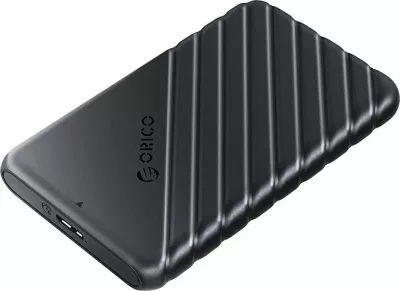 Kasë e jashtme për disk 2.5" Orico SATA USB 3.2 Gen 1, micro-B, deri 6TB, e zezë, me kabllo