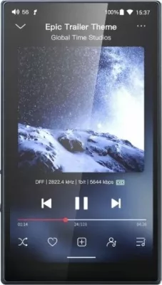Player audio portativ FiiO M21 64GB/4GB Android 13, blu e errët