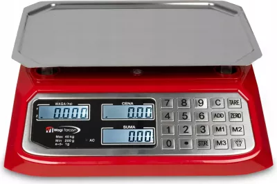 Peshore elektronike Wagi Tarczyn WT-1020, 40 kg, e kuqe