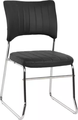Karrige konferencash, set prej 4 copë, e zezë, FH1071.01, 47x54x84 cm