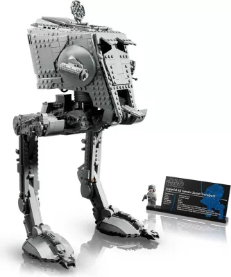 Set LEGO Star Wars AT-ST Walker 75417, për të rritur, me minifigurë, Gri