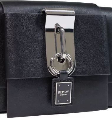 Çantë krahu Replay PLAIN SYNTHETIC FW01BI.000.A7243S për femra, e zezë