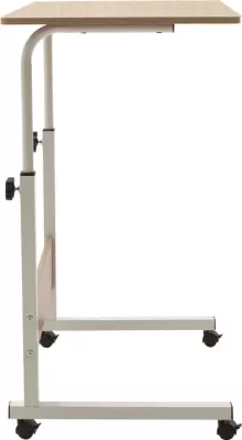 Tavolinë metalike për kompjuter Piper MDF, ngjyrë lisi të çelur, 60x40x69-90cm