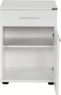 Komodinë e bardhë për dhomë gjumi, Hanah Home, Kmd-511-Bb-1