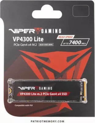 SSD PATRIOT Viper VP4300 Lite 1TB M.2 NVMe PCIe Gen4 x4 2280