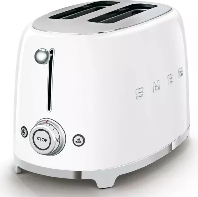 Toster Smeg TSF01WHEU 950W, 2 slote, pop-up, e bardhë