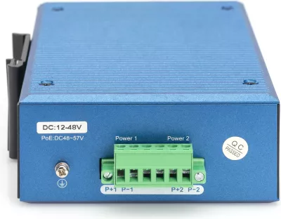 Switch industrial Digitus DN-651147, 8x PoE Fast Ethernet, 2x SFP, metal, IP40