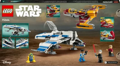 Set ndërtimi LEGO Star Wars New Republic E-Wing vs Shin Hati’s Starfighter 1056 pjesë, shumëngjyrësh