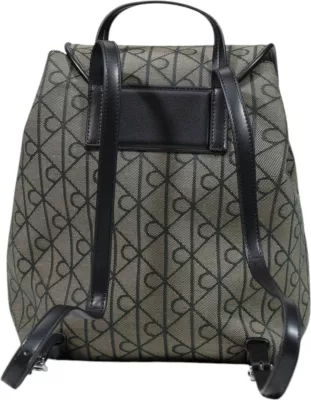 Çantë shpine Calvin Klein LV04F3536G për femra, e zezë-bezhë