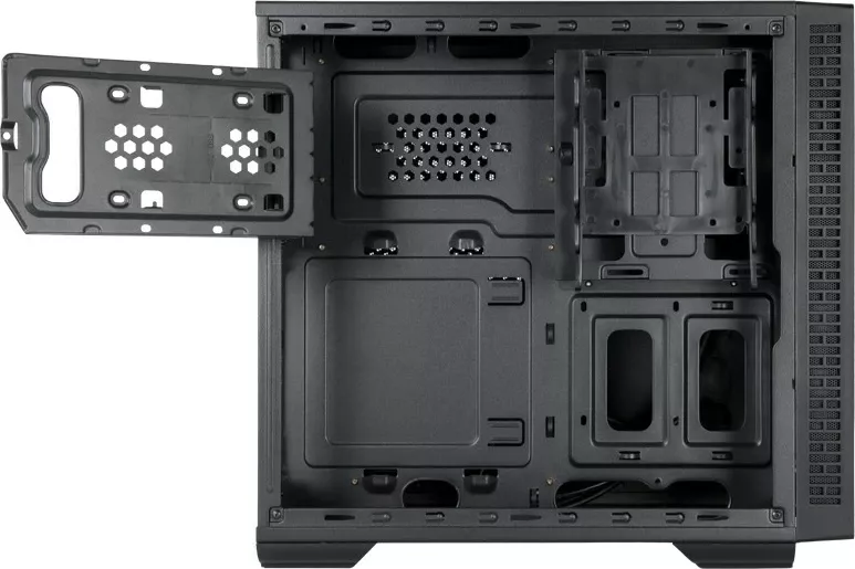 Kasë Chieftec UK-02B-OP, Cube, PC, e zezë, ATX, micro ATX, Mini-ITX