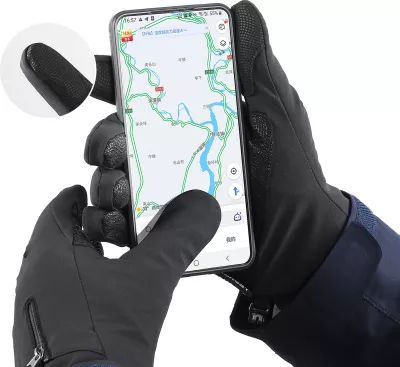 Doreza sportive Hurtel për telefon, antirrëshqitëse, dimërore, XL, të zeza