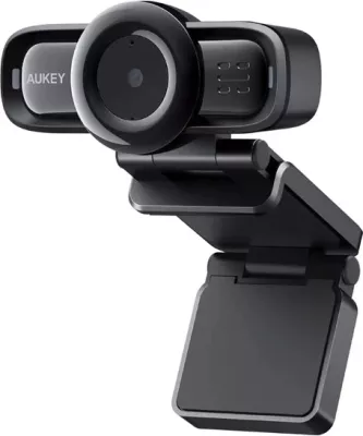 Webcam AUKEY PC-LM3 1080p Full HD me 2 mikrofona, e zezë